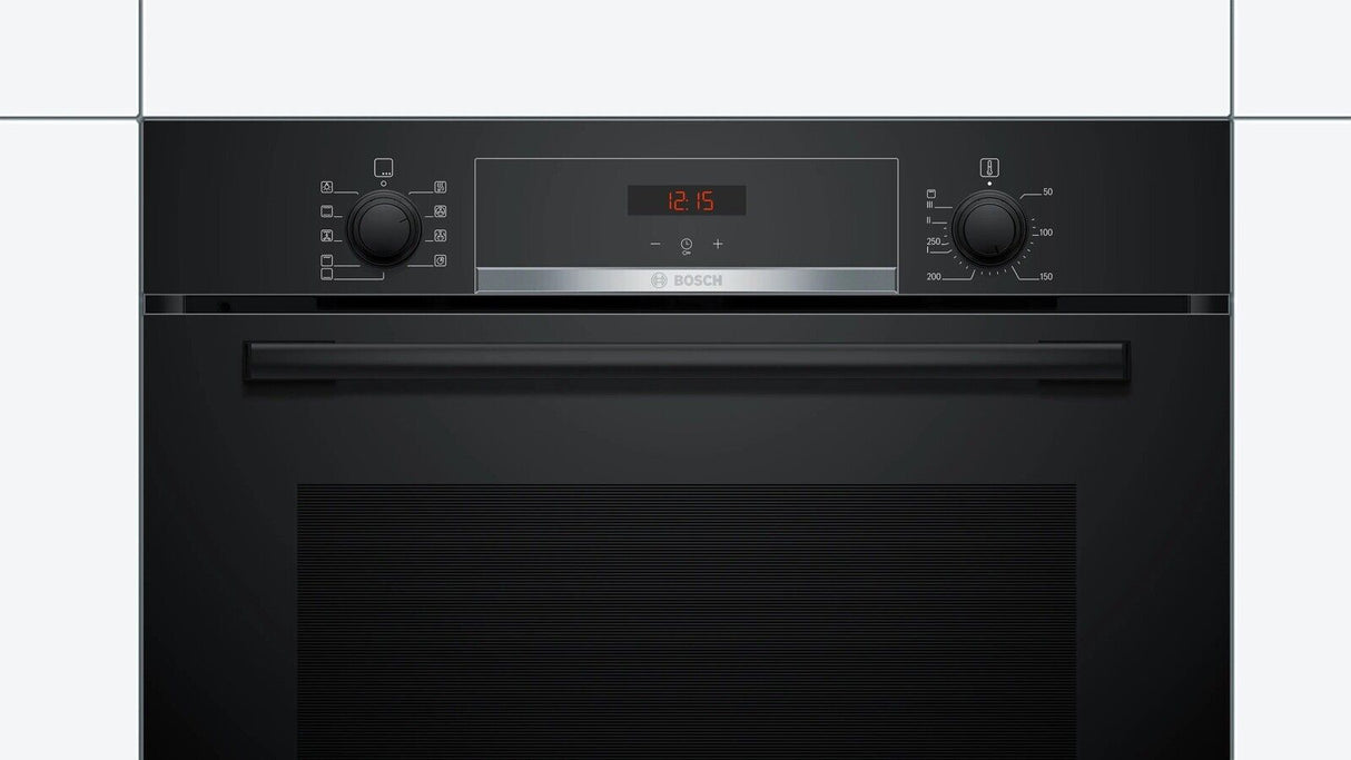 Bosch HBS534BB0B Electric Single Built In Oven in Black sock photo control facia 