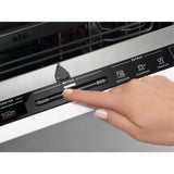 AEG FSB42607Z 3000 Air Dry Fully Integrated Built In Dishwasher - Black Control Panel with Sliding Door Fixing Kit. stock photo slide control