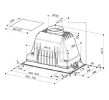 Faber Inka Plus HSC X A52 /2 52cm Canopy Cooker Hood Extractor HW180708