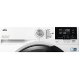 AEG 7000 ProSteam® LWR7185M4B 8+5KG 1400 Spin Washer Dryer in White - A Rated on Wash - Graded stock photo control panel