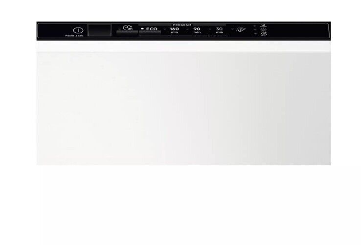 AEG FSX51407Z Series 5000 AirDry 45cm Integrated Slimline Dishwasher with Black Control Panel, F Rated Slide Touch Control