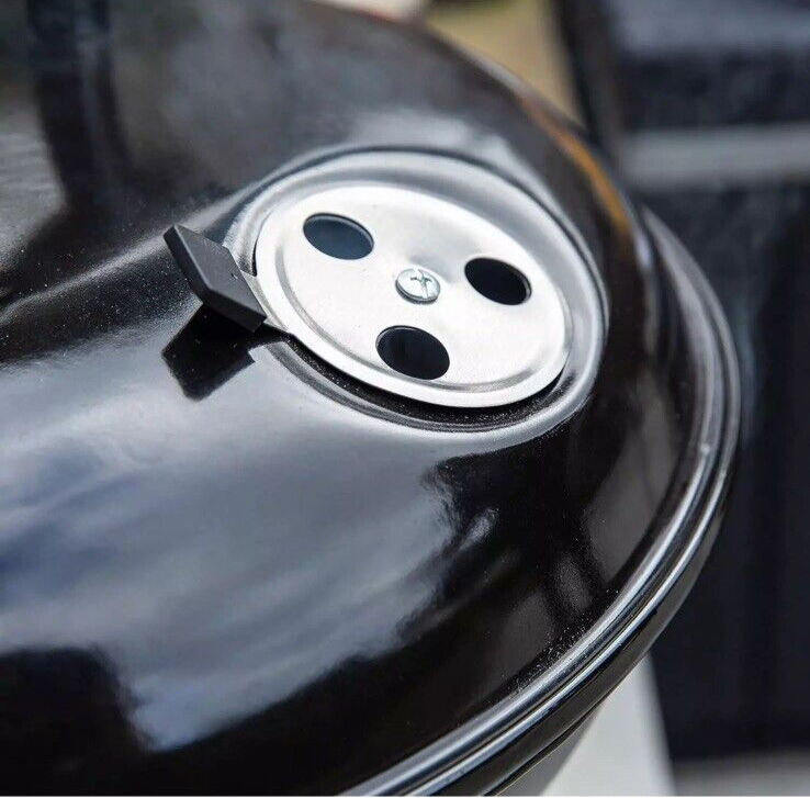 ‎GFPTBBQ1401B Portable Lightweight Charcoal BBQ 34 Cm Compact round with Air Vent