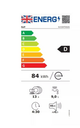 Neff N30 S153HTX02G Wi-Fi Enabled Full Size Integrated Dishwasher (Graded) energy label