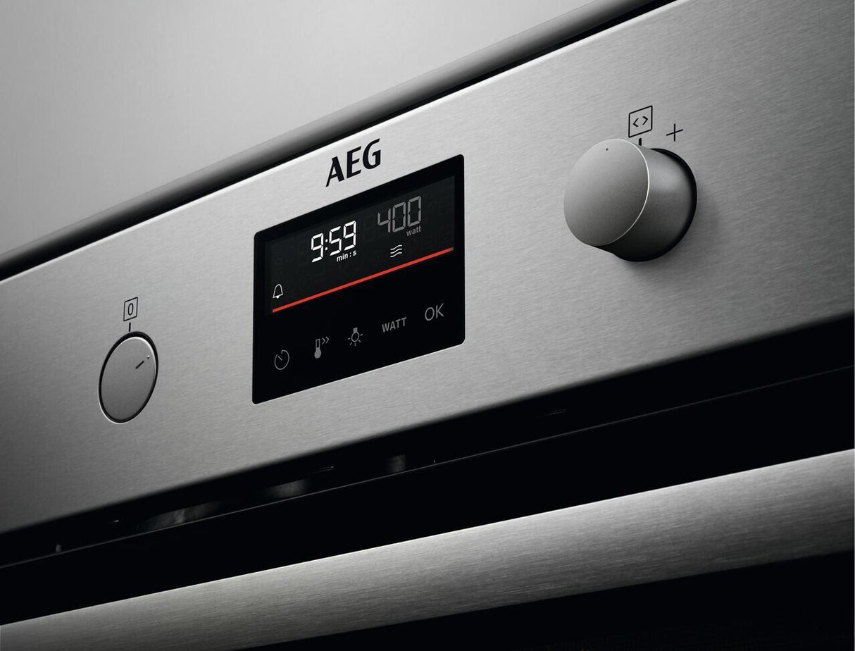 AEG KMK365060M Built-In Combination Microwave Oven - Stainless Steel stock photo control panel