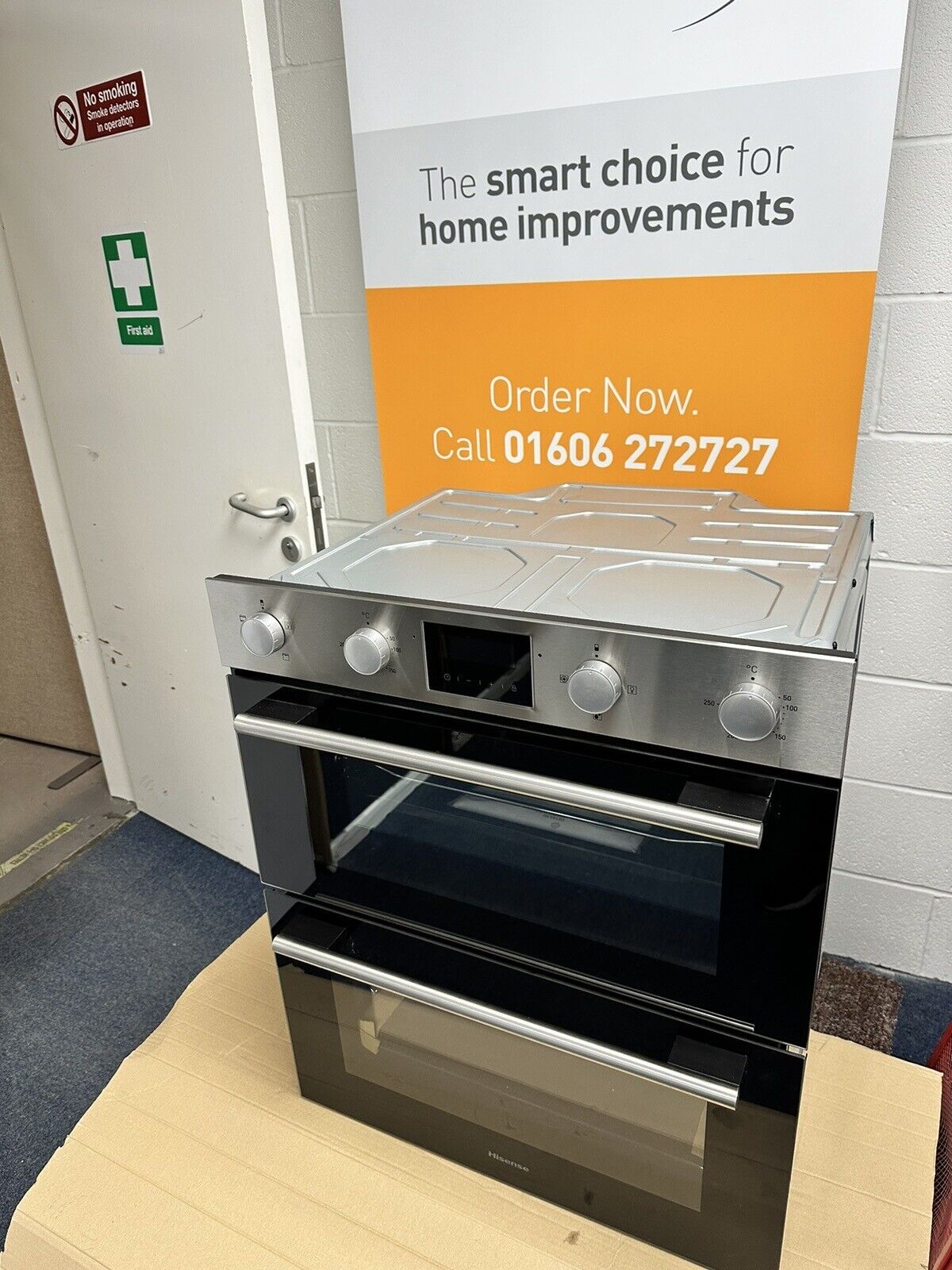 Hisense BID75211XUK Double Built Under Electric Oven Stainless Steel HW181733