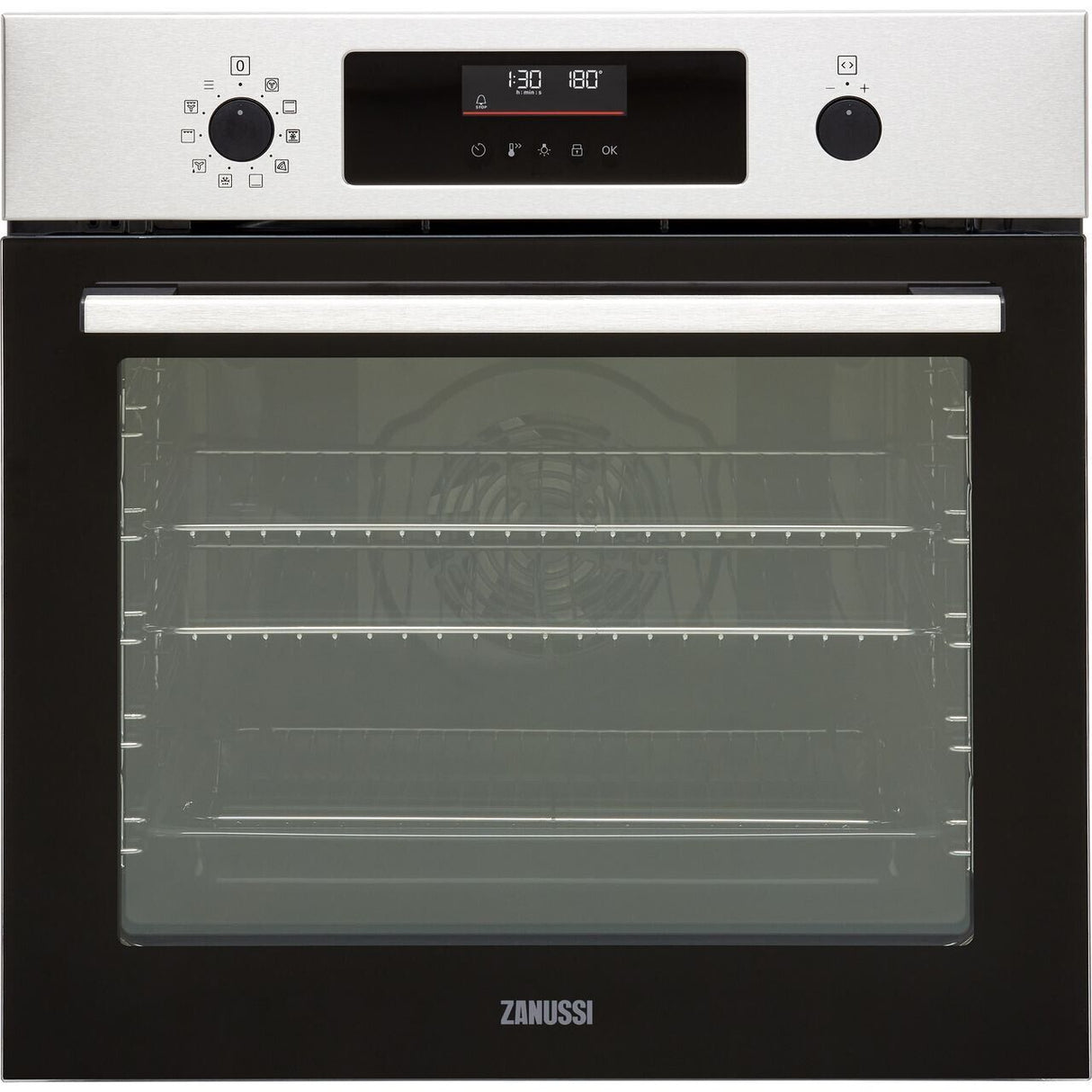 Zanussi Series 60 ZOPNX6XN Pyrolytic Self-Cleaning Electric Single Oven in Stainless Steel