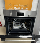 Bosch Series 2 HHF113BR0B Built-In Electric Single Oven in Stainless Steel - 13 Amp Plug In - A Rated - HW181884