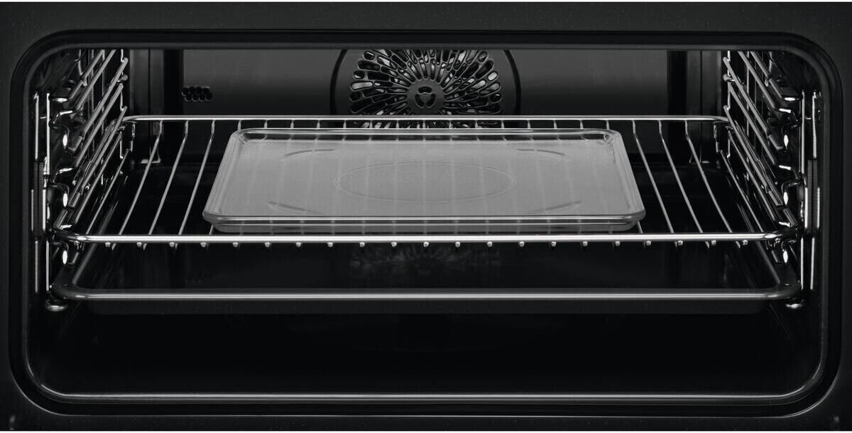 AEG KMK365060M Built-In Combination Microwave Oven - Stainless Steel stock photo inside cavity of oven