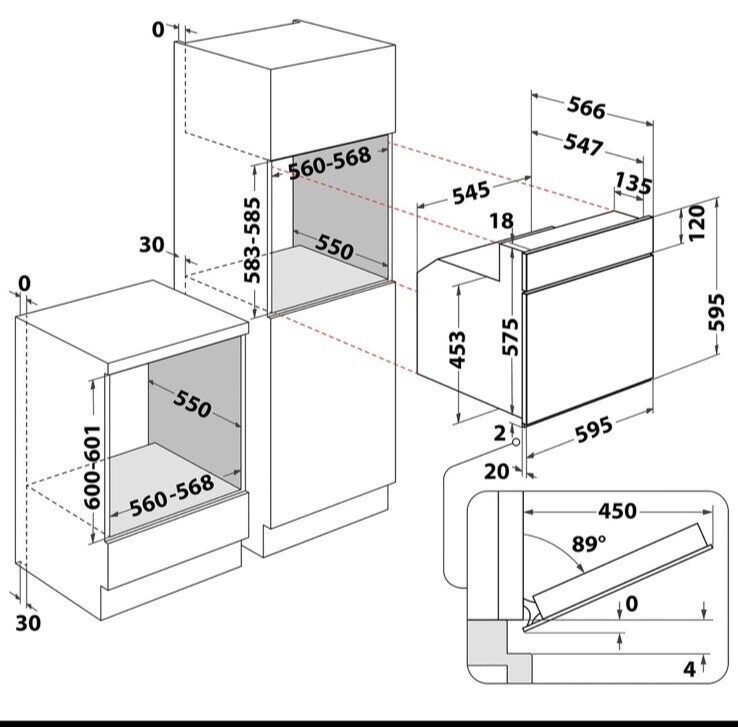 Hisense BID75211XUK Double Built Under Electric Oven Stainless Steel HW181733