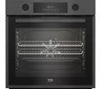 Beko BBIE12401AMP Built In Electric Single Oven with Pyrolytic Self in Cleaning in Matt Black stock photo
