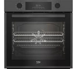 Beko BBIE12401AMP Built In Electric Single Oven with Pyrolytic Self in Cleaning in Matt Black stock photo
