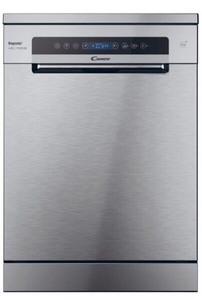 Candy CF5C7F0X-80 15 Place Settings Smart Freestanding Dishwasher in Stainless Steel