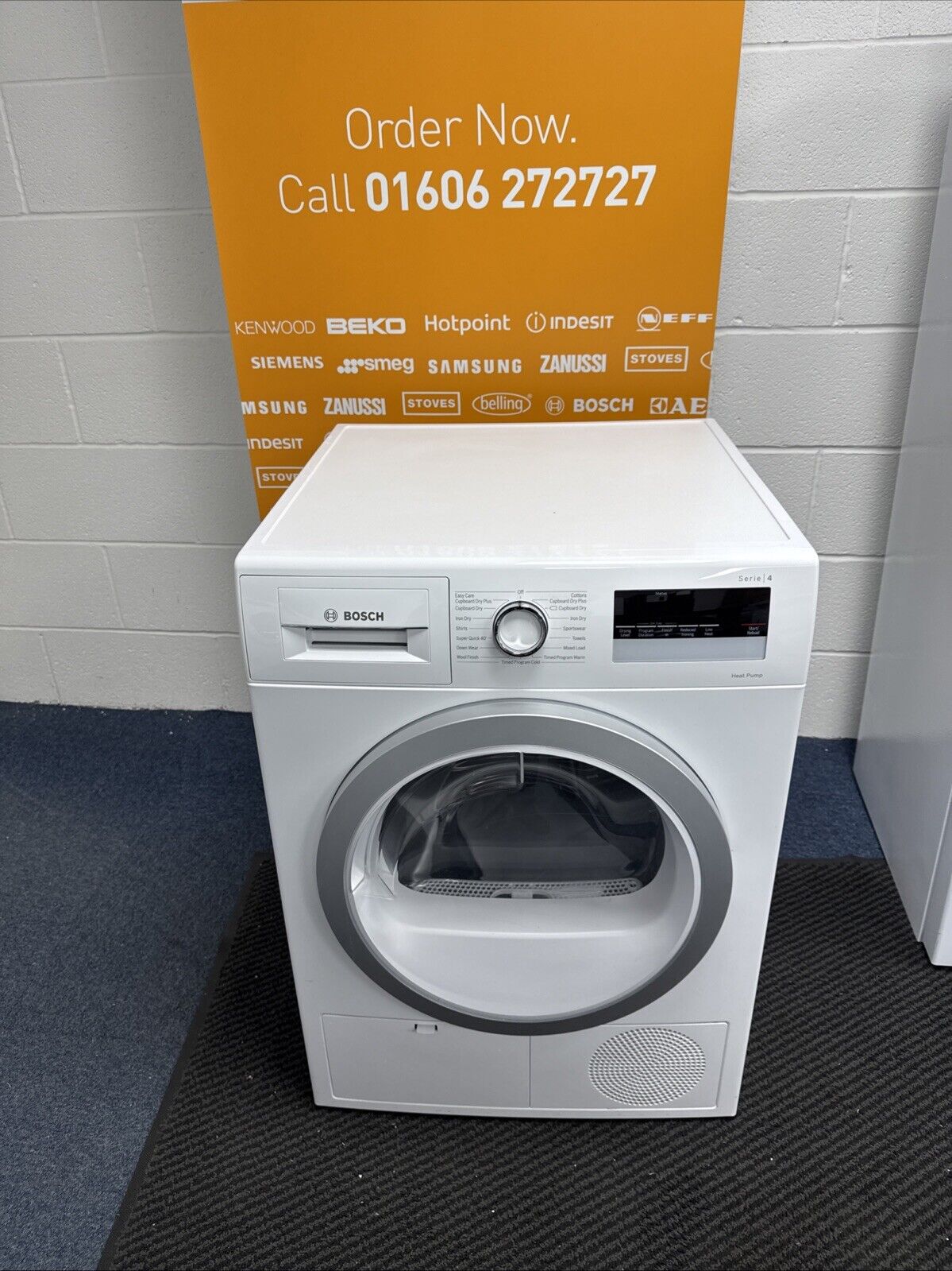 Bosch Series 4 WTH85222GB 8KG Heat Pump Tumble Dryer in White - A++ Rated - Refurbished
