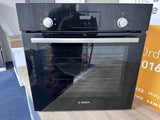 Bosch Series 2 HHF113BA0B Built In Electric Single Oven in Black, A Rated Showroom photo front 