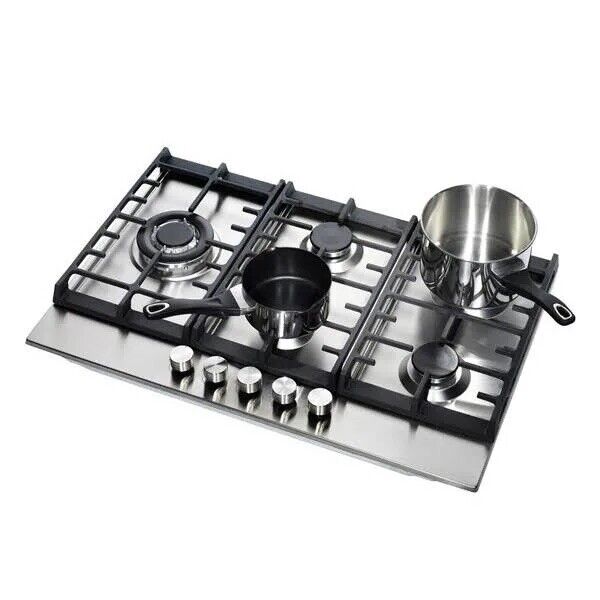 Teknix Signature Collection SCGH751X 76CM Gas Hob With Wok Burner from HomeWise