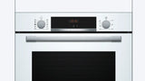 Bosch Series 4 HQA534BW3B Electric Single Oven with added Steam Function In White - A+ Rated - HW181698