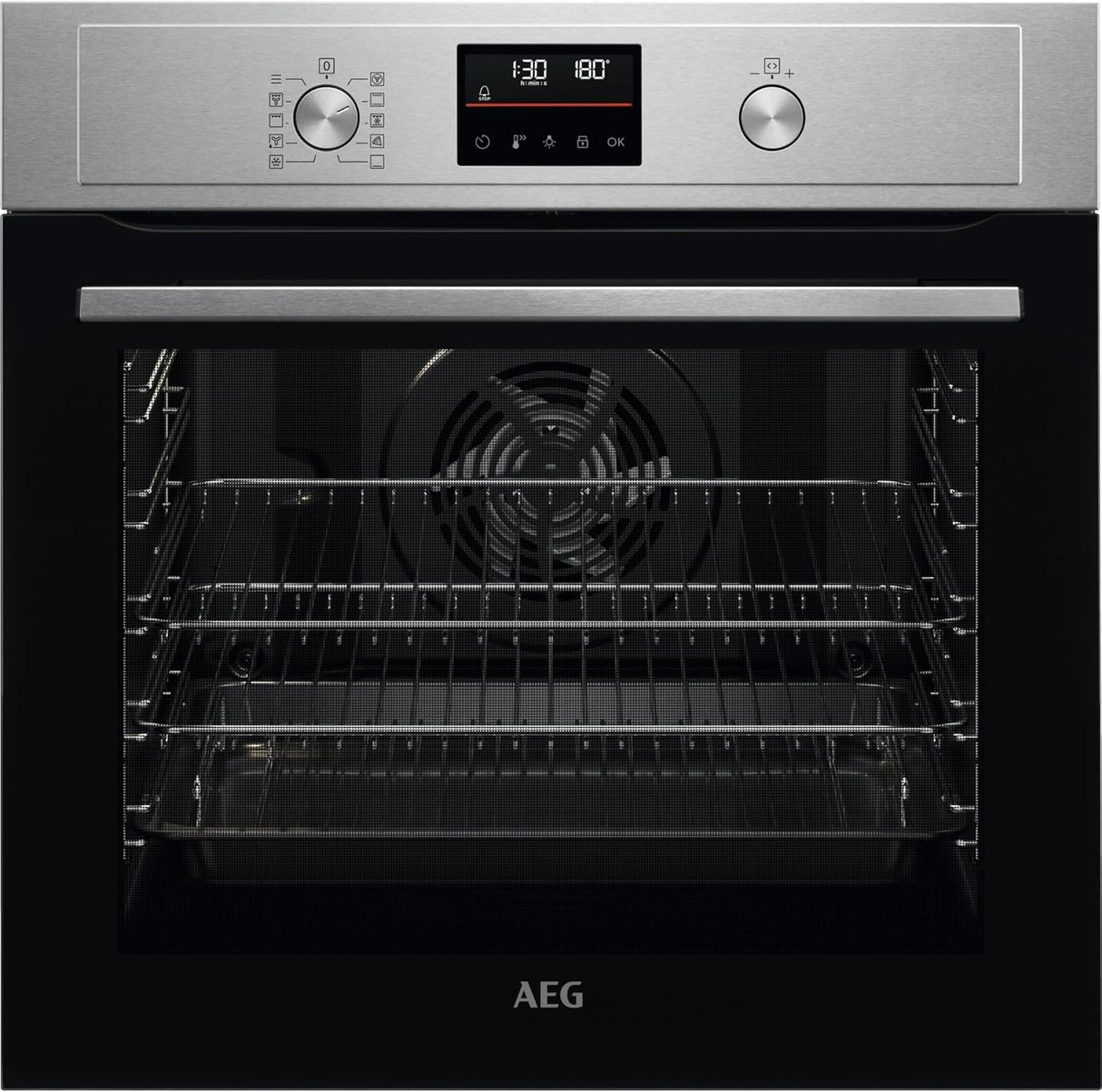 AEG 3000 Series BPX535061M (14) Pyrolytic Self Cleaning 72L Single Oven in Stainless Steel - A+ Rated - HW181714