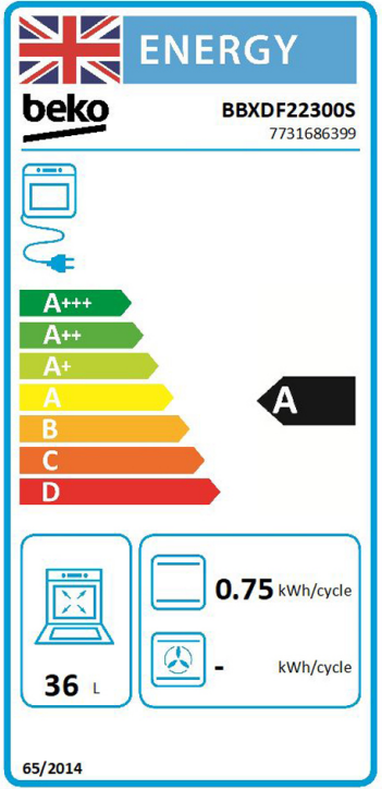 Beko RecycledNet® BBXDF22300S (66) Built In Double Oven in Silver - A/A Rated - (Blemished) - HW181466