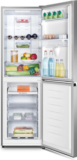 Hisense RB327N4WCE 182cm Tall 50/50 No Frost Fridge Freezer in Stainless Steel - E Rated - POHW0124