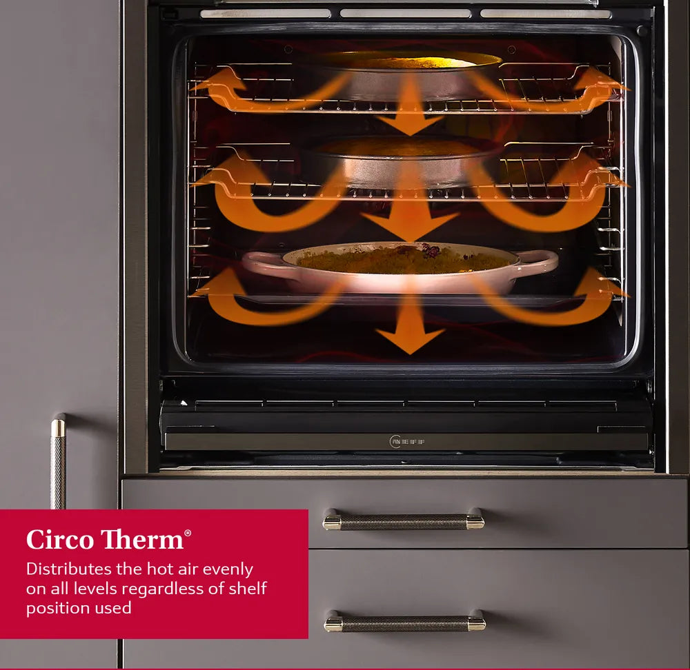 Neff N70 B54CR71G0B (11) Slide & Hide® Wi-Fi Enabled Pyrolytic Self Cleaning Electric Single Oven in Graphite - A+ Rated