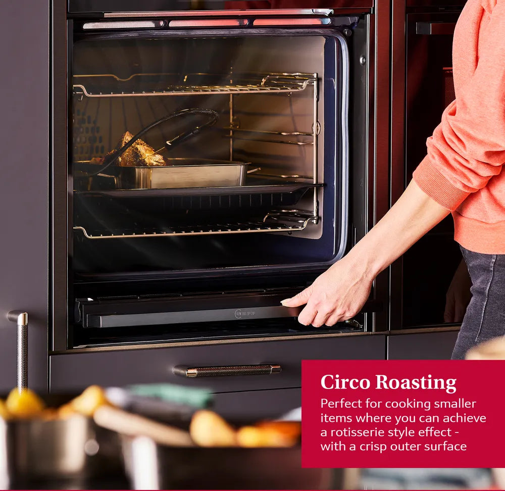 Neff N70 B54CR71G0B (11) Slide & Hide® Wi-Fi Enabled Pyrolytic Self Cleaning Electric Single Oven in Graphite - A+ Rated