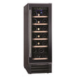 Hoover HWCB30UK/1 30cm Wine Cooler - Black Stock photo front with bottles