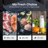 Hisense RQ758N4SWFE American Fridge Freezer, Total No Frost, Wi-Fi Enabled, Metal Tech Cooling in Black Steel My fresh choice 