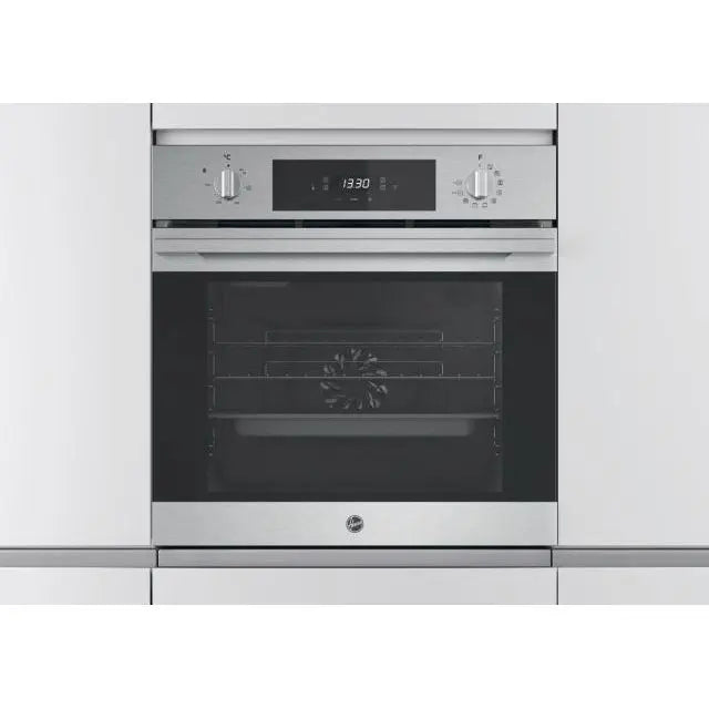 Hoover HOC3H3158IN WiFi Enabled Electric Single Oven in Stainless Steel A Rated Oven front in cabinet