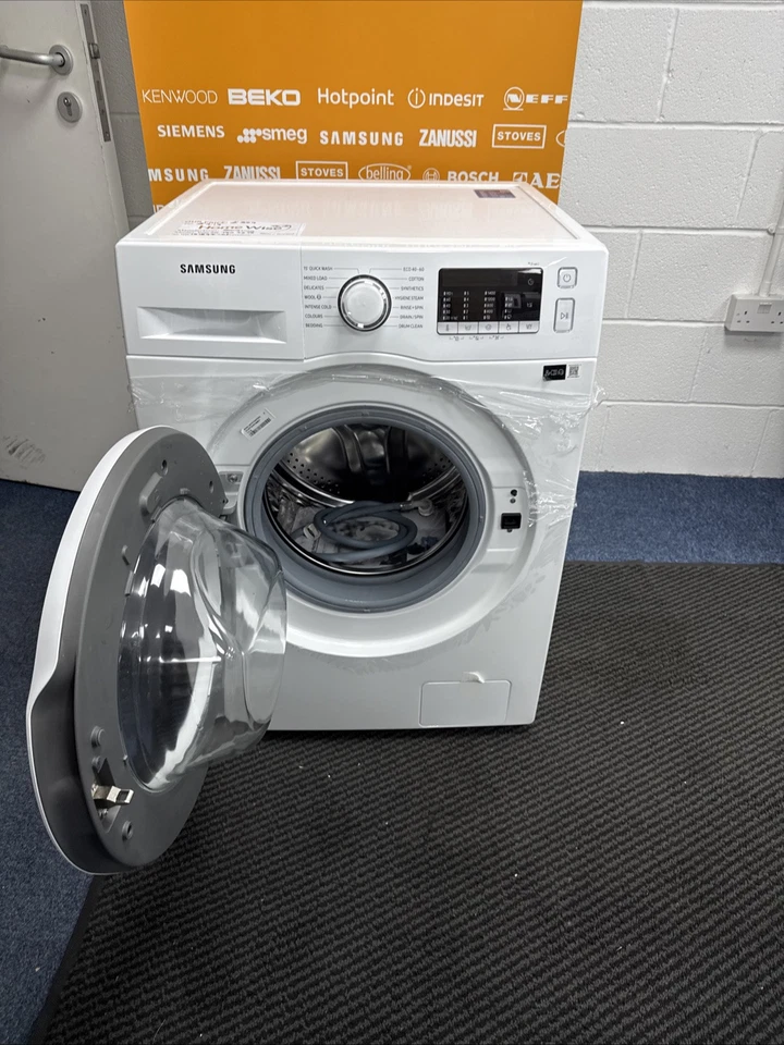 Samsung WW70TA046TE 7KG 1400 Spin Washing Machine in White - Blemished showroom photo front with door open 