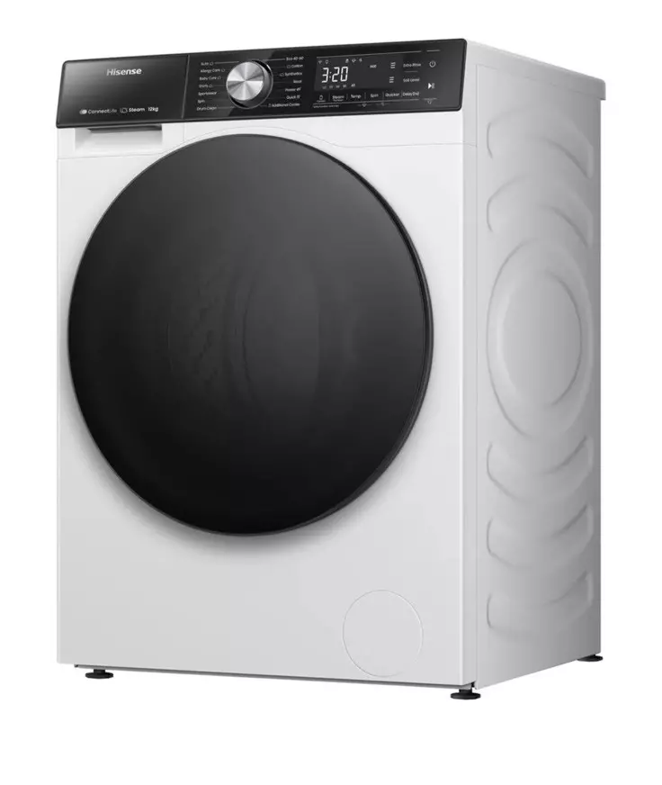 Hisense 5S Series WF5S1245BW 12KG 1400 Spin Washing Machine in White Stock photo front