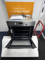 AEG BSX23101XM (82) 6000 Series SurroundCook Electric Single Oven - Stainless Steel - A Rated - 13 Amp Plugin shop photo in front of call to action banner with door open
