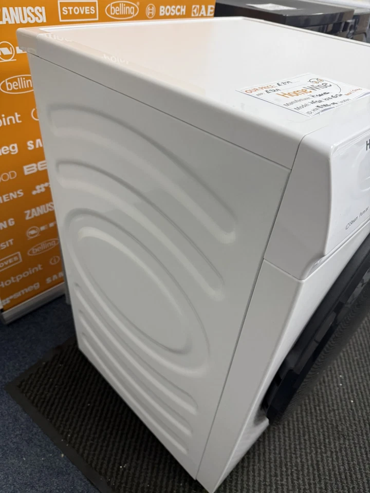 Hisense WFQA1014EVJM 10KG 1400Spin Washing Machine in White - A Rated - Blemished Showroom Photo with left side panel showing 