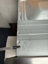 AEG BSX23101XM (82) 6000 Series SurroundCook Electric Single Oven - Stainless Steel - A Rated - 13 Amp Plug shop photo with scuff marks on top of the casing, not seen when installed