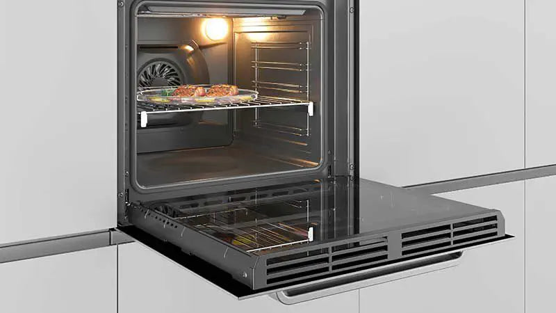 Hoover HOC3H3158IN WiFi Enabled Electric Single Oven in Stainless Steel A Rated oven light on in oven