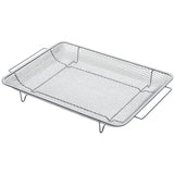 Samsung NV7B5755SAS Flexible Dual Cook Built-in Smart Single Oven with Pyrolytic Self Cleaning and Air Fry in Stainless Steel - A+ Rated from HomeWise Appliances. Stock photo showing the tray for the Air Fry function.