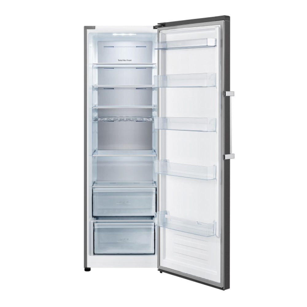 Teknix TH60TLBIX 370L Tall Single Door Larder Fridge in Black Steel - POHW0128