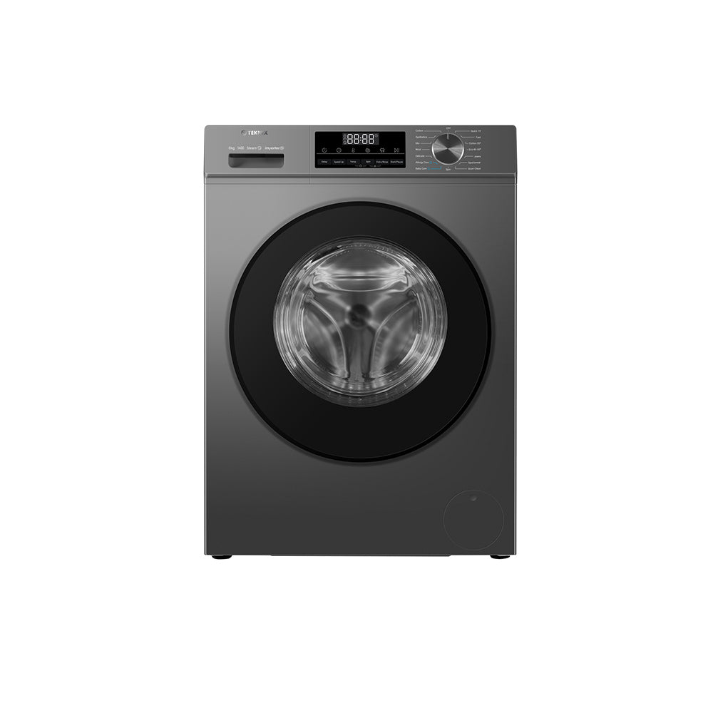 Teknix TK3W814XS 8KG 1400 Spin Washing Machine in Silver - A Rated - 3 Year Warranty - POHW0096