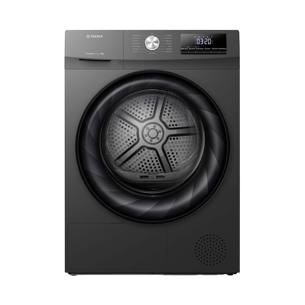 Teknix TKHP9HS 9KG Heat Pump Dryer in Titanium - A++ Rated - POHW0114