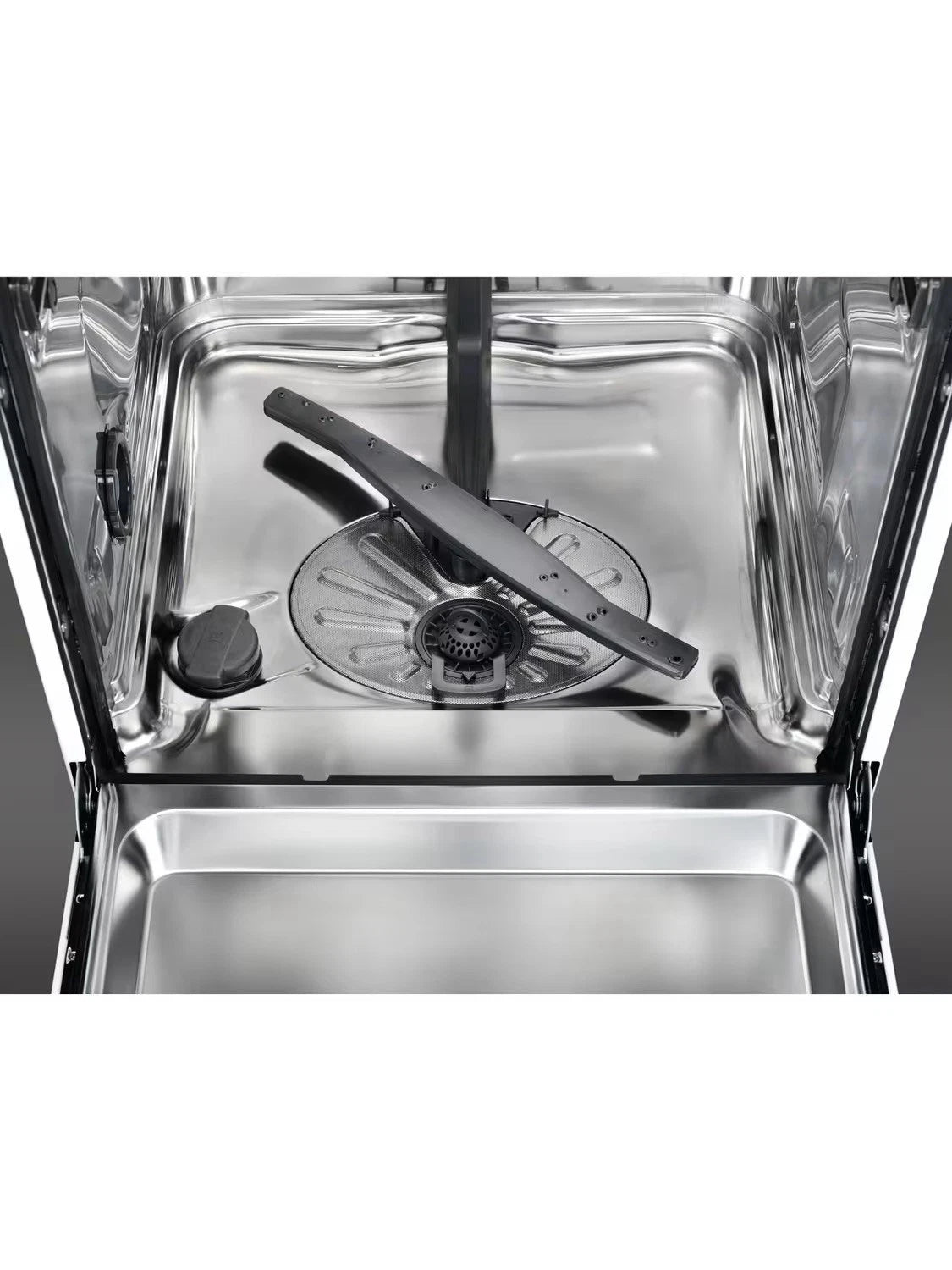 AEG FSB54907Z (60) Air Dry 5000 14 Place Settings Fully Integrated Dishwasher - Black Control Panel with Sliding Door Fixing Kit - HW181560