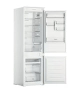 Hotpoint HTC18 T112 UK 70/30 No Frost Integrated Fridge Freezer with Sliding Hinge - E Rated from HomeWise Appliances. Angled photo of the front of appliance with doors open