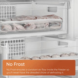 Hotpoint HTSD18F013H1 209 Litre Tall Built-In Freezer with No Frost - E Rated from HomeWise Appliances.  stock photo graphic for No Frost ensures a constant air flow inside the freezer so need to defrost.