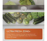 Hotpoint HTC18 T112 UK 70/30 No Frost Integrated Fridge Freezer with Sliding Hinge - E Rated from HomeWise Appliances. Graphic for the Ultra Fresh Zone+
