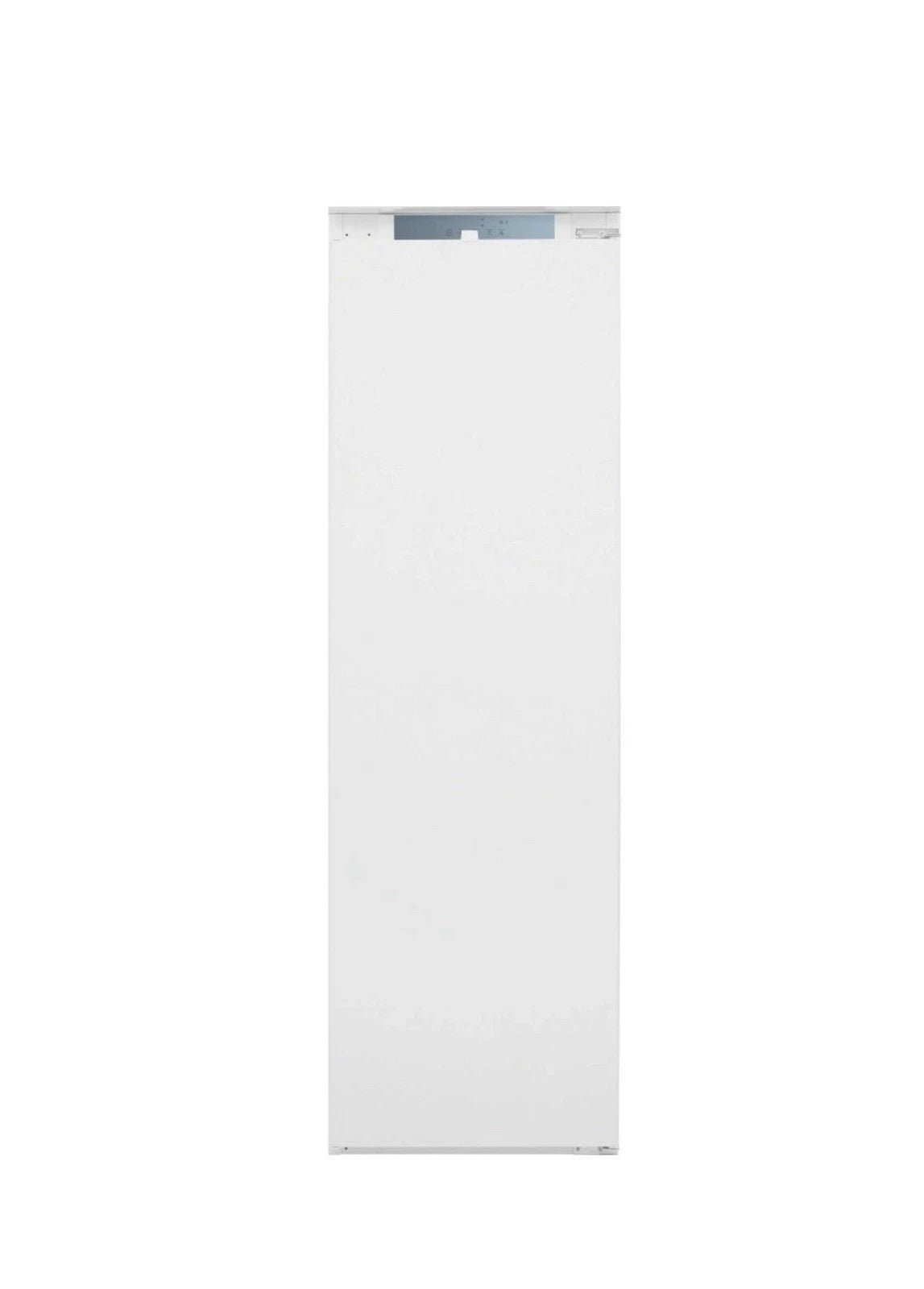 Hotpoint HTSD18F013H1 209 Litre Tall Built-In Freezer with No Frost - E Rated from HomeWise Appliances. stock photo showing front of the freezer with door closed.