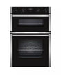 Neff N50 U1ACE2HN0B (10) Built-In Electric Double Oven in Stainless Steel - A Rated from HomeWise Appliances stock photo front of the oven