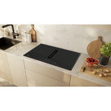 Neff N90 Series V68AUX4C0 83cm 4 Zone Induction Hob with Integrated Ventilation System in Black - HW181728