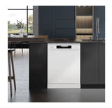 Hisense HS642D90WUK 14 Place Settings Full-Size Freestanding Dishwasher in White - D rated - (Graded) - HW181667