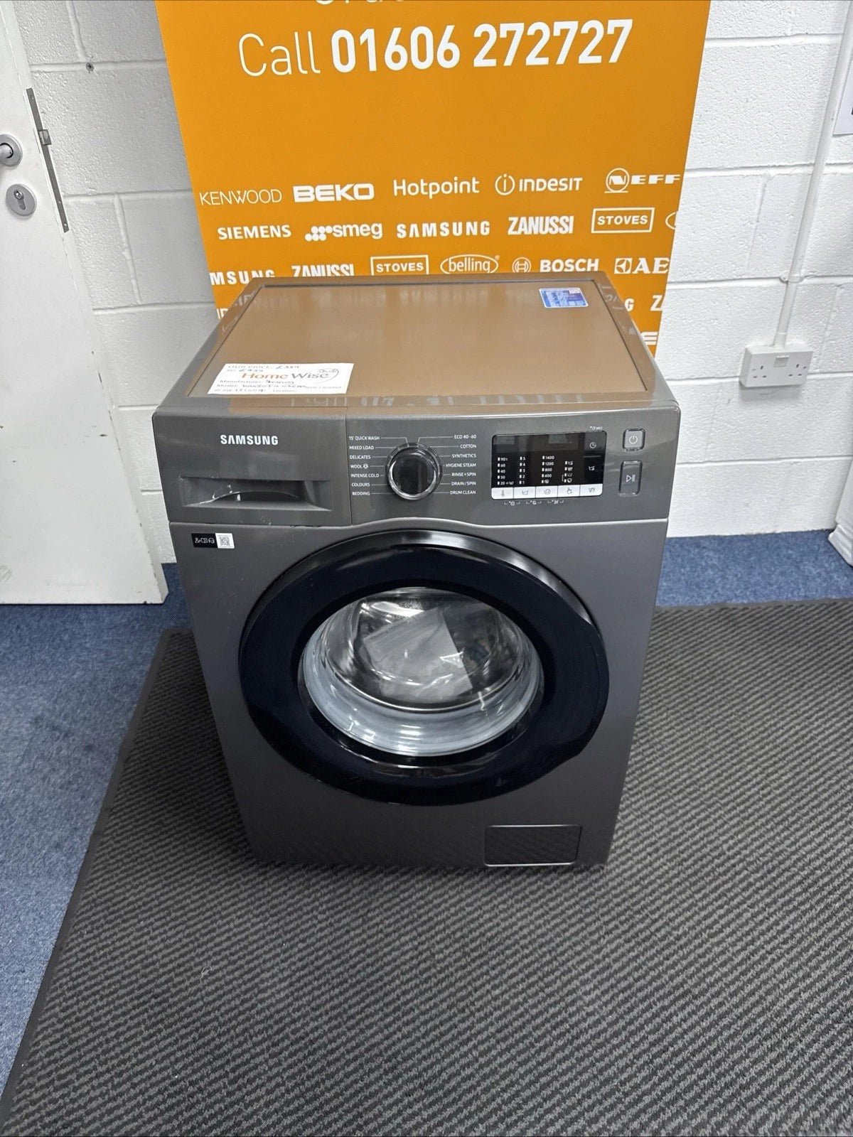 Samsung WW80TA046AX 8KG 1400 Spin Washing Machine in Graphite - Blemished - HW181504-01