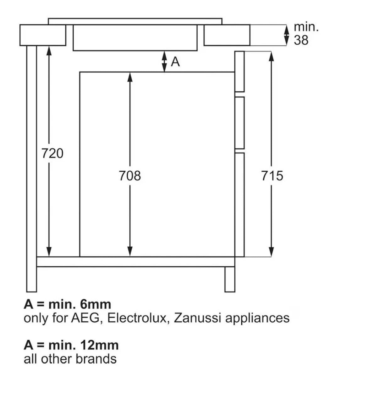 AEG 7000 Series IAE64411FB 59cm 4-Zone SenseBoil Induction Hob in Black - Hob2Hood - HW181702-02
