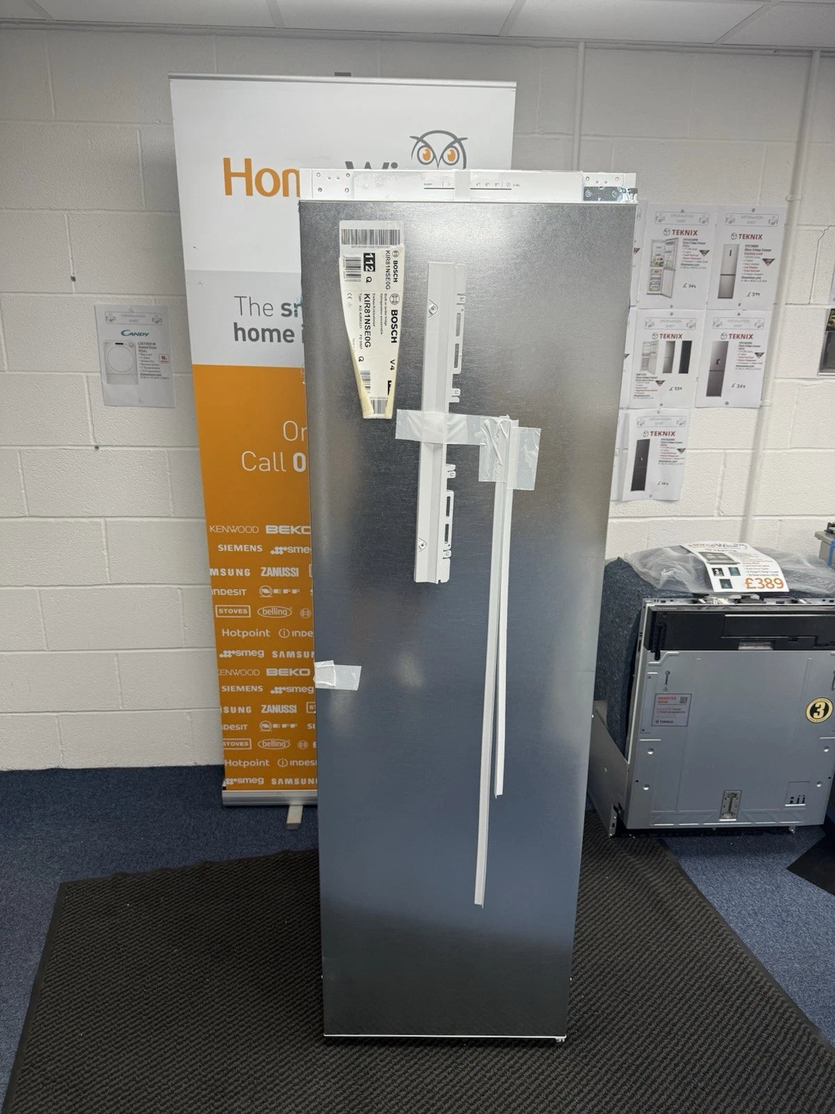 Bosch Series 2 KIR81NSE0G 310 Litre In-Column Tall Integrated Fridge - HW181535