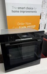 Bosch Series 4 HQA574BB3B  Electric 71L Single Oven with Pyrolytic Self Cleaning in Black - A+ Rated - HW181708